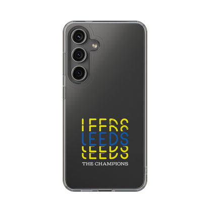 LUFC “LEEDS The Champions” Clear  Impact-Resistant Case