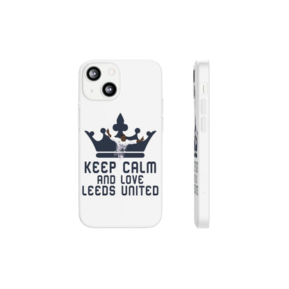 Funda flexible: mantén la calma y ama al Leeds United