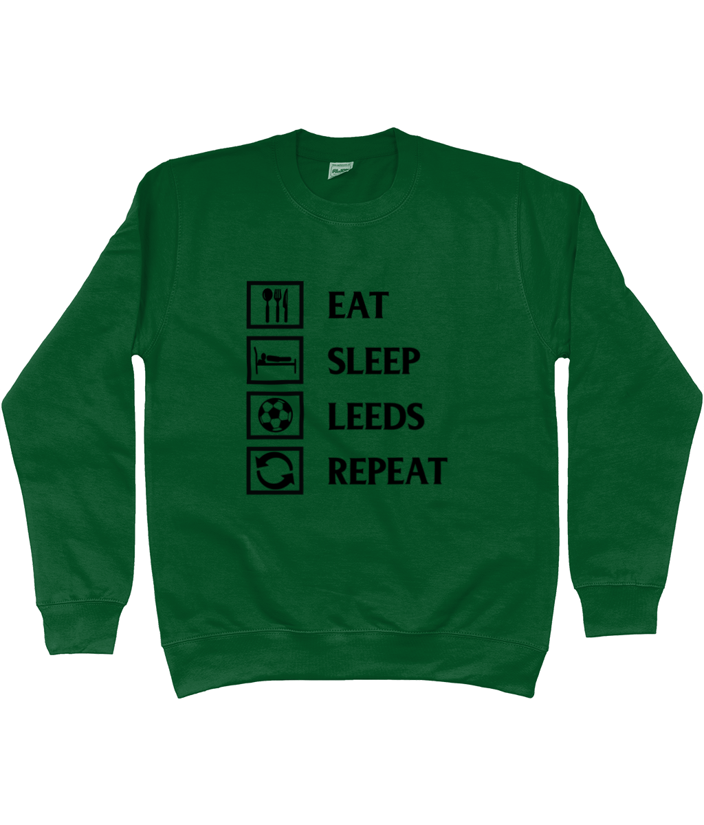 Eat, Sleep, Leeds, Repeat Jumper Women