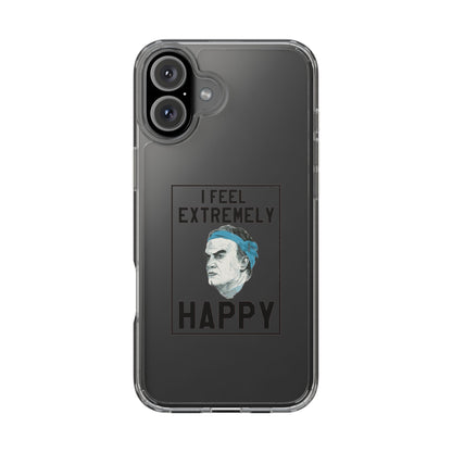 Clear Phone Case - Bielsa I feel Extremely Happy