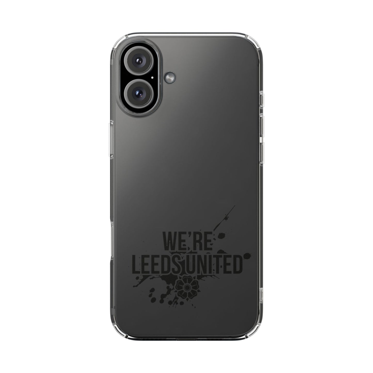 LUFC “We’re Leeds United” Clear  Impact-Resistant Case