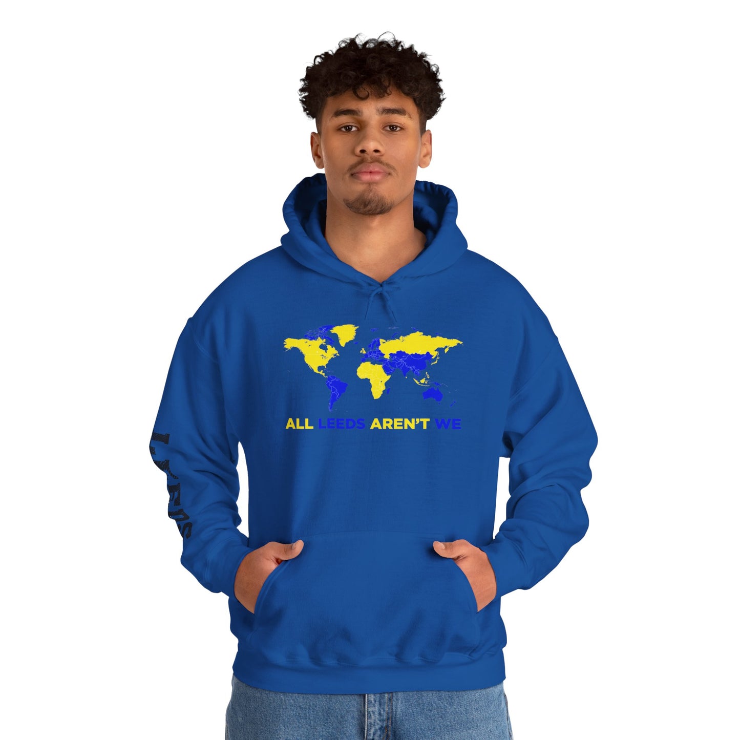 LUFC World Map Hoodie Heavy  Blend™ Unisex
