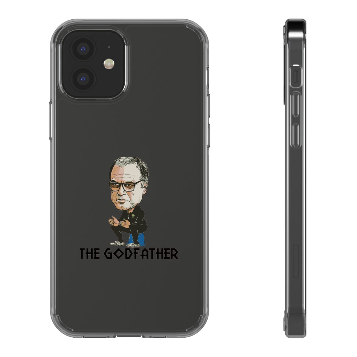 Clear Phone Case - Cartoon Bielsa the Godfather