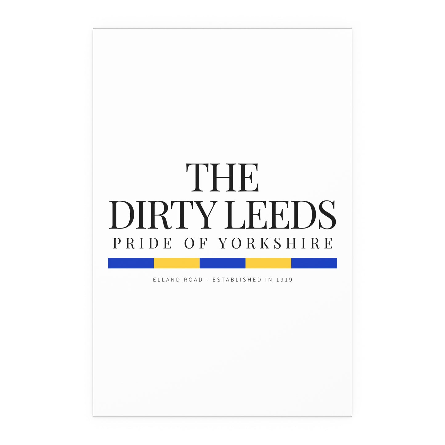 20 LUFC “Leeds United” Silk Poster - Lufcnews.co.uk
