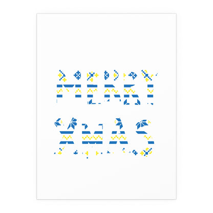 LUFC “Merry Xmas” Christmas  Design Logo Wall Art for Home &  Outdoors