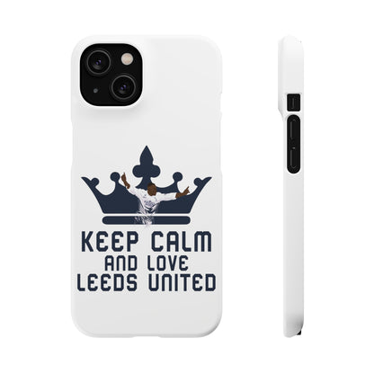 Funda para teléfono Snap - Mantenga la calma y ame al Leeds United