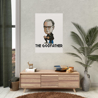 "Bielsa The Godfather" Leeds United-plakat
