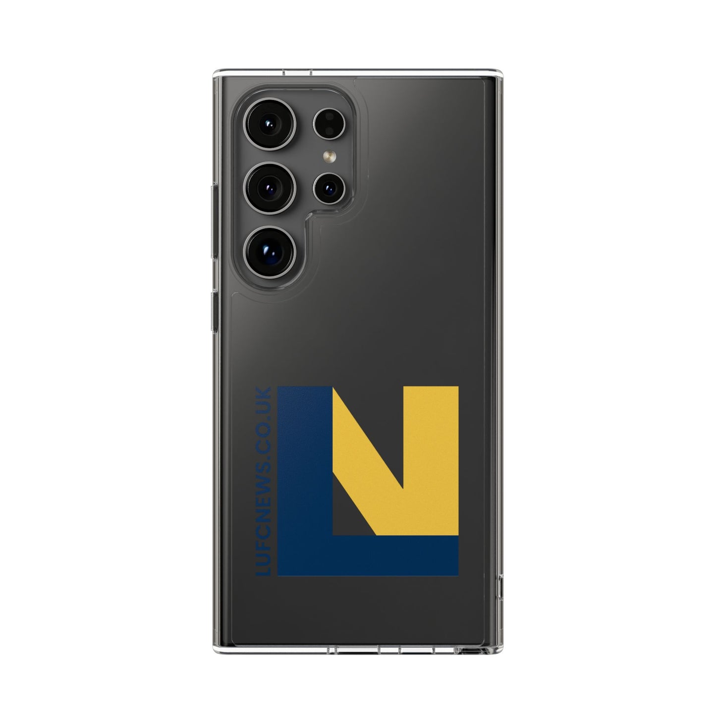 Leeds United “LUFCNEWS.CO.UK”  Clear Impact-Resistant Case