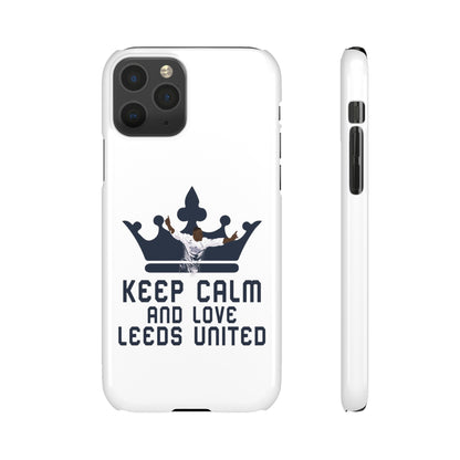 Funda para teléfono Snap - Mantenga la calma y ame al Leeds United