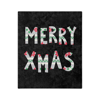 LUFC Christmas Velveteen Sports Blanket “MERRY XMAS” Christmas Edition