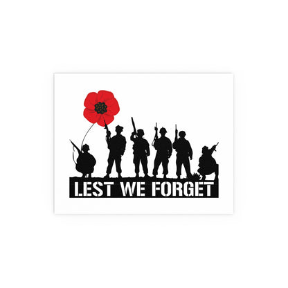 LUFC “Lest We Forget” Silk Poster:  Tribute Leeds United Wall Art