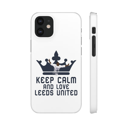 Funda para teléfono Snap - Mantenga la calma y ame al Leeds United