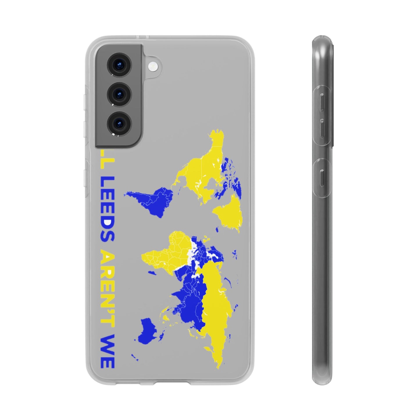 LUFC 'All Leeds Aren't We' World  Map: Flexi Case