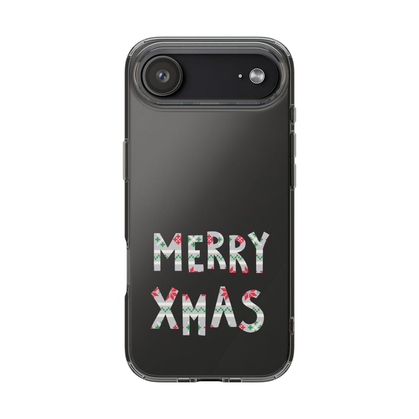 Leeds United "MERRY XMAS" Clear  Impact-Resistant Case: Christmas  Edition