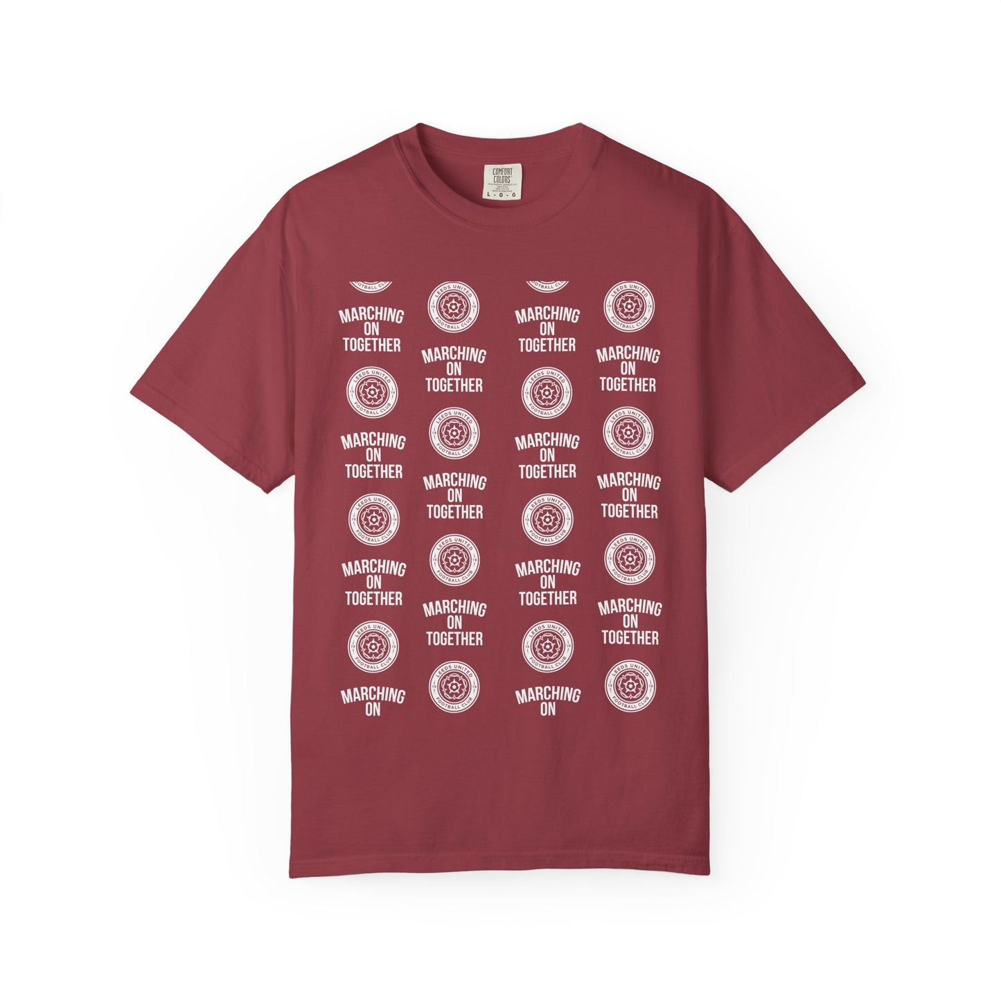 LUFC News Graphic Tee Garment-Dyed Unisex T-Shirt