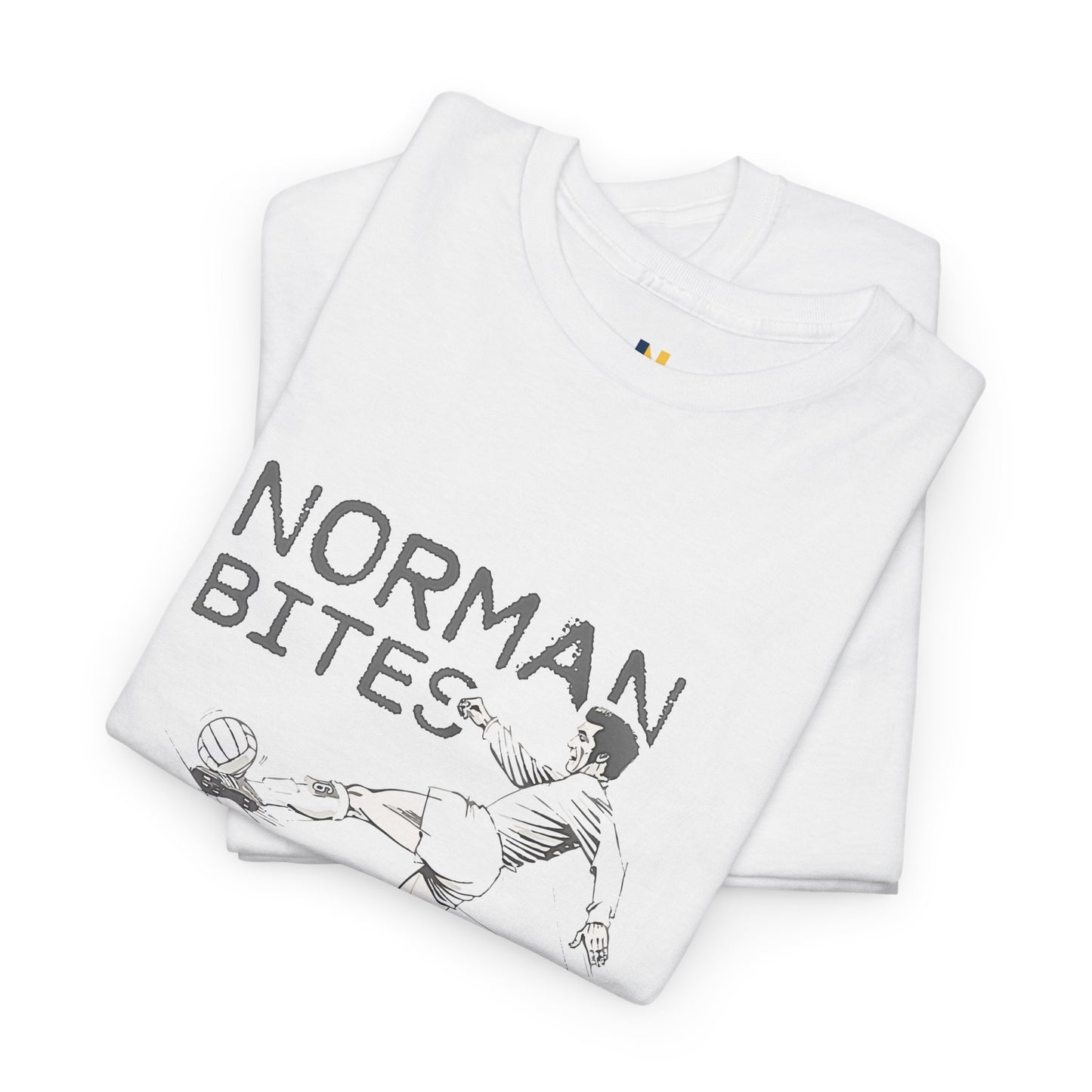LUFC “Norman Bites Yer Legs” Tee:  Unisex Heavy Cotton Edition