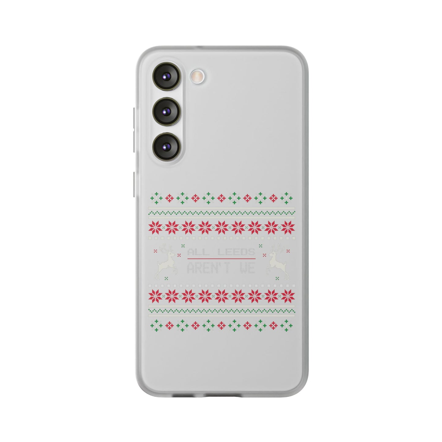 LUFC 'All Leeds Aren’t We' Retro  Football Flexi Case: Christmas  Edition