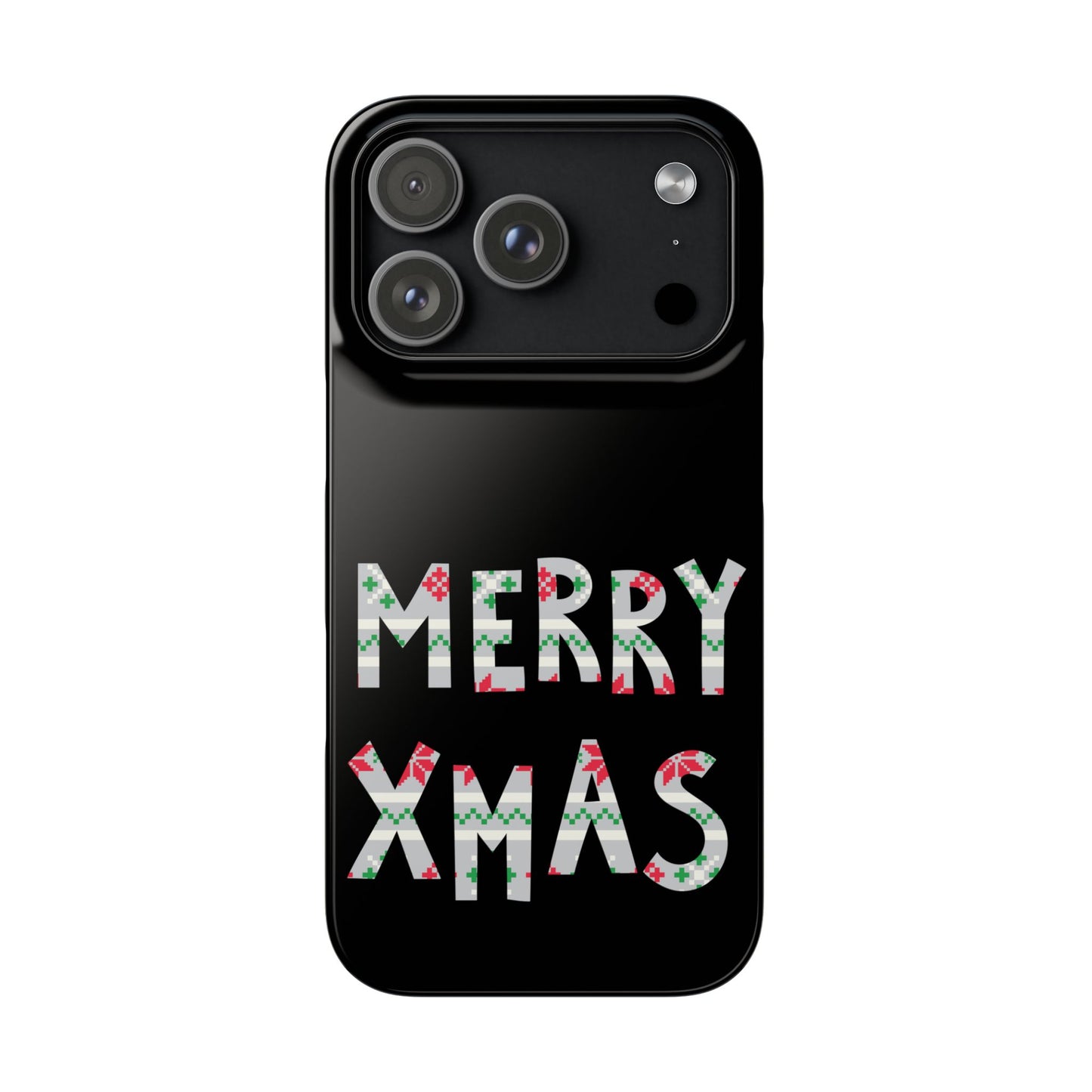 Leeds United "Merry Xmas" Red &  Green Emblem Snap Case: Christmas  Edition