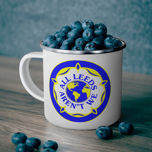 LUFC “All Leeds Aren’t We” Enamel Camping Mug