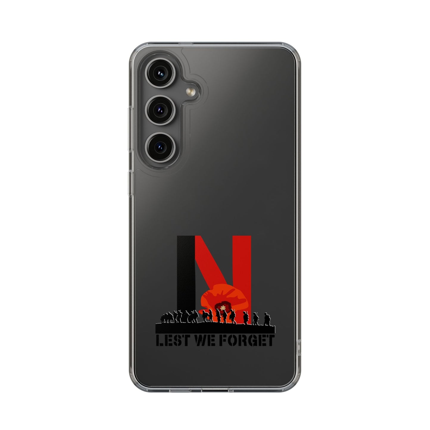 Leeds United “LEST WE FORGET”  Clear Impact-Resistant Case