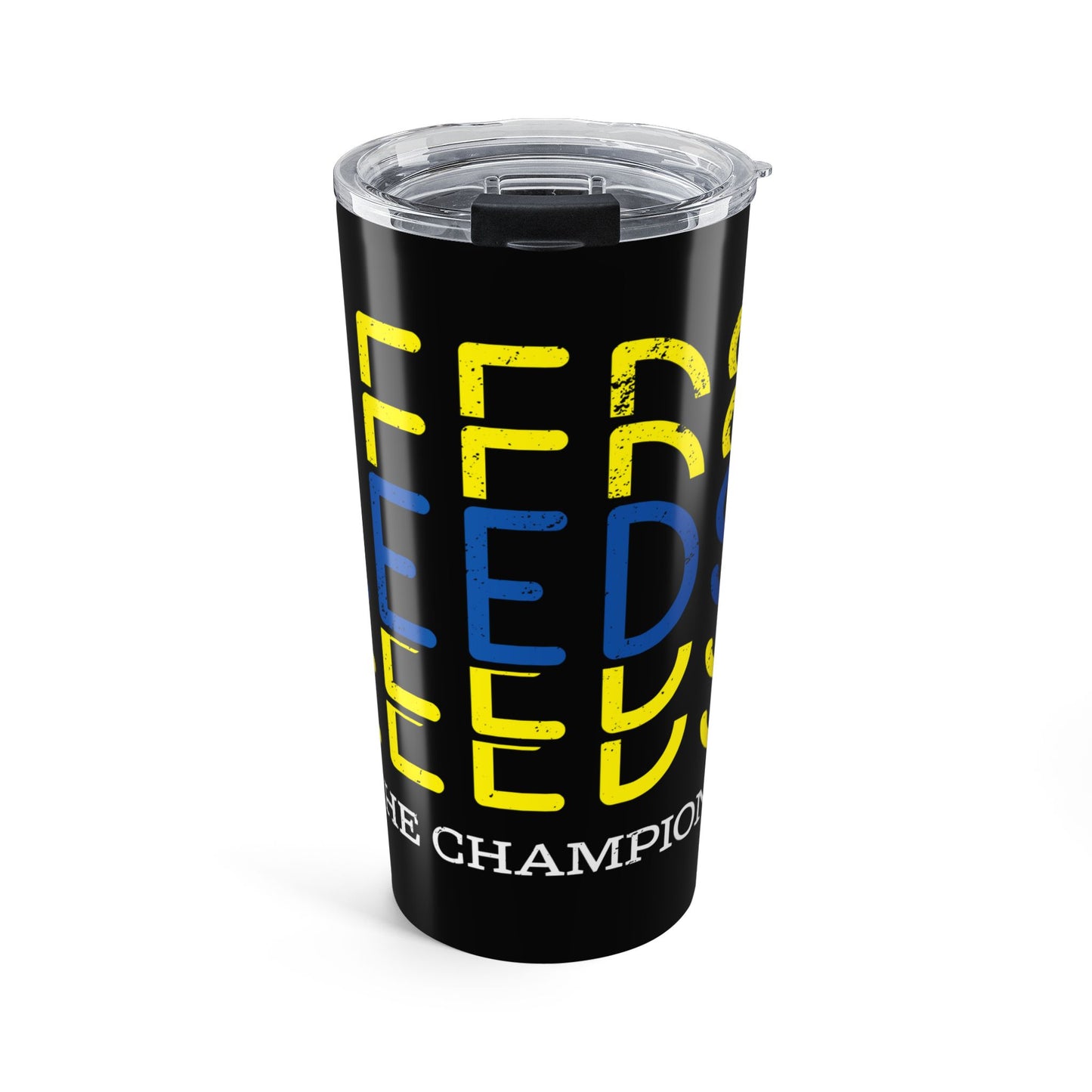 LUFC “Leeds The Champions” 20oz  Insulated Tumbler: Stylish Travel Mug  for True Supporters