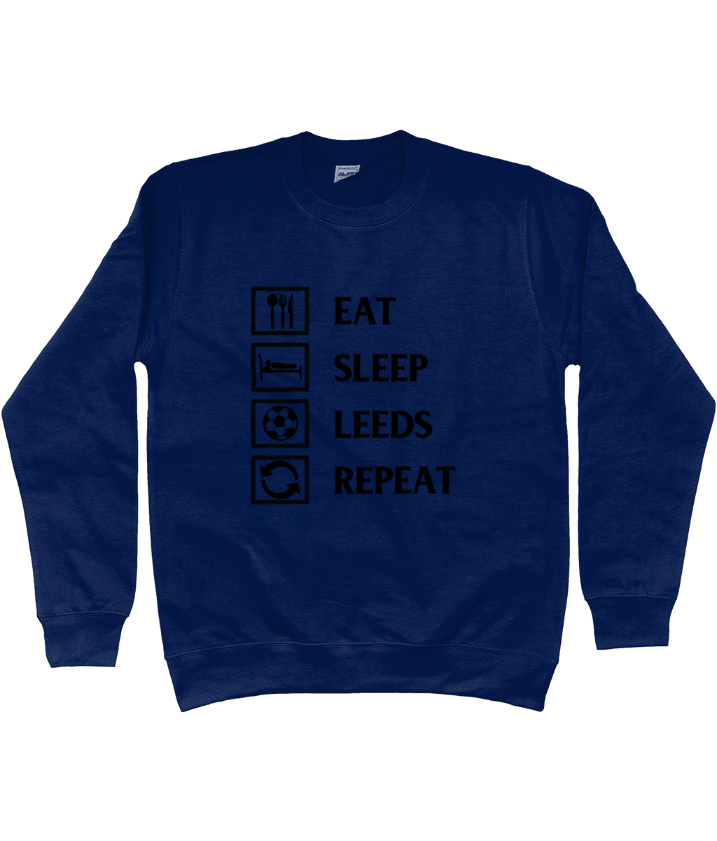 Eat, Sleep, Leeds, Repeat Jumper Women