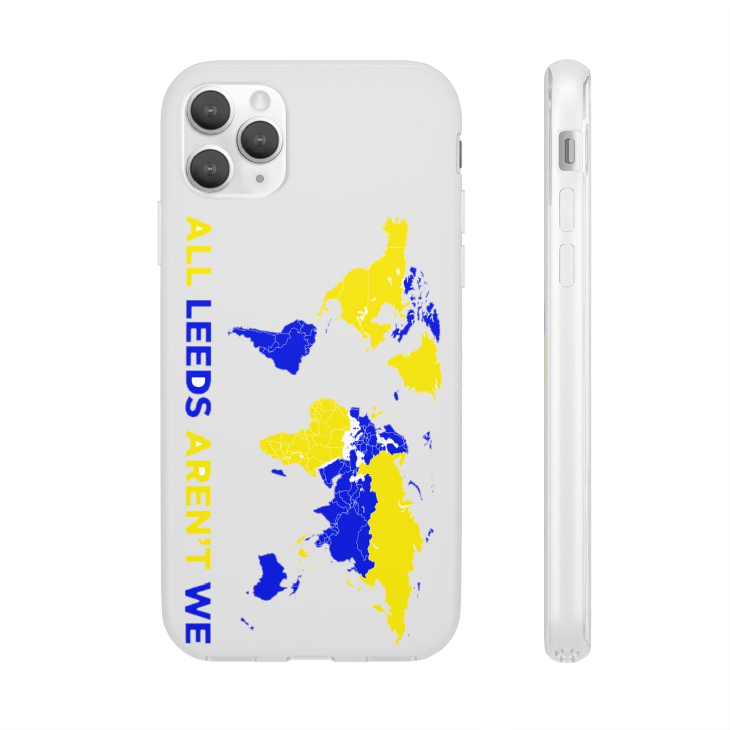LUFC 'All Leeds Aren't We' World  Map: Flexi Case