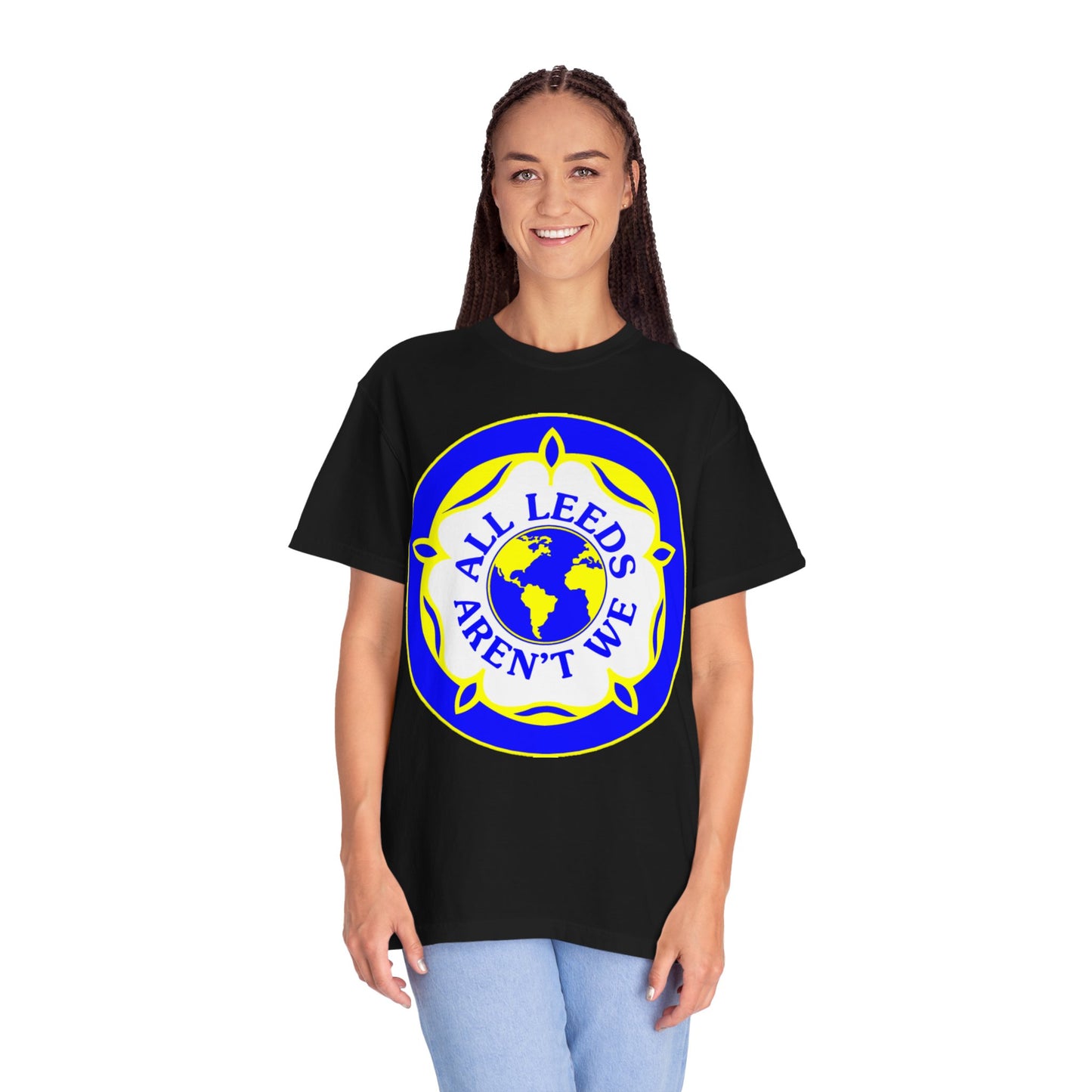 LUFC “All Leeds Aren’t We” Globe  Tee: Unisex Supporters Edition