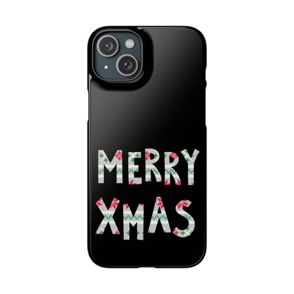 Leeds United "Merry Xmas" Red &  Green Emblem Snap Case: Christmas  Edition