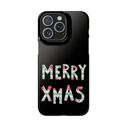 Leeds United "Merry Xmas" Red &  Green Emblem Snap Case: Christmas  Edition