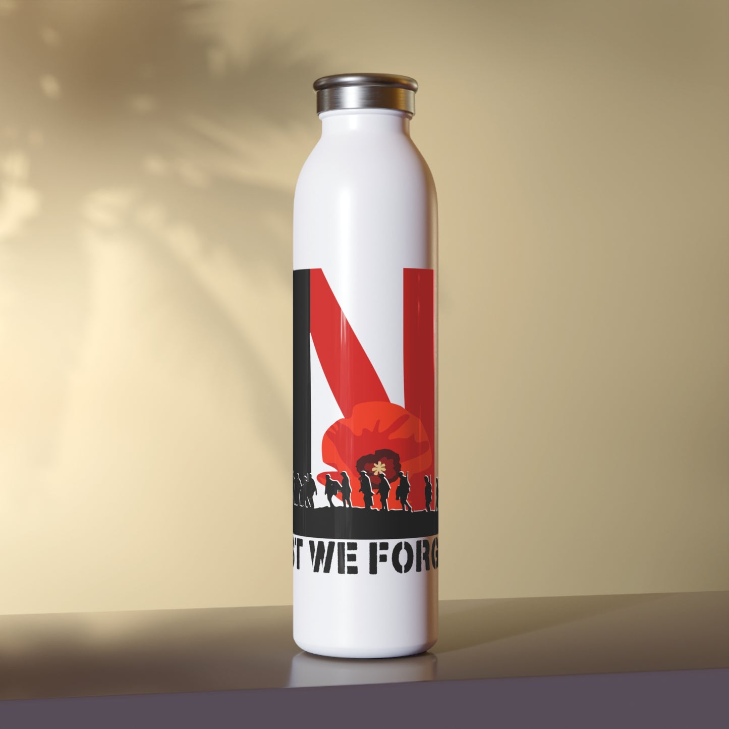 LUFC “Lest We Forget” Insulated  Water Bottle: Leeds United  Remembrance Design