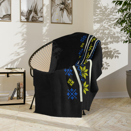 LUFC Christmas Velveteen Sports Blanket “ALL LEEDS AREN’T WE” Christmas Edition