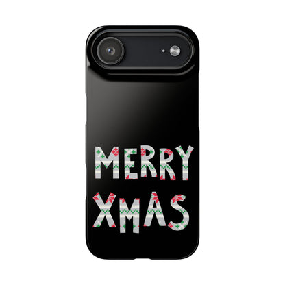 Leeds United "Merry Xmas" Red &  Green Emblem Snap Case: Christmas  Edition