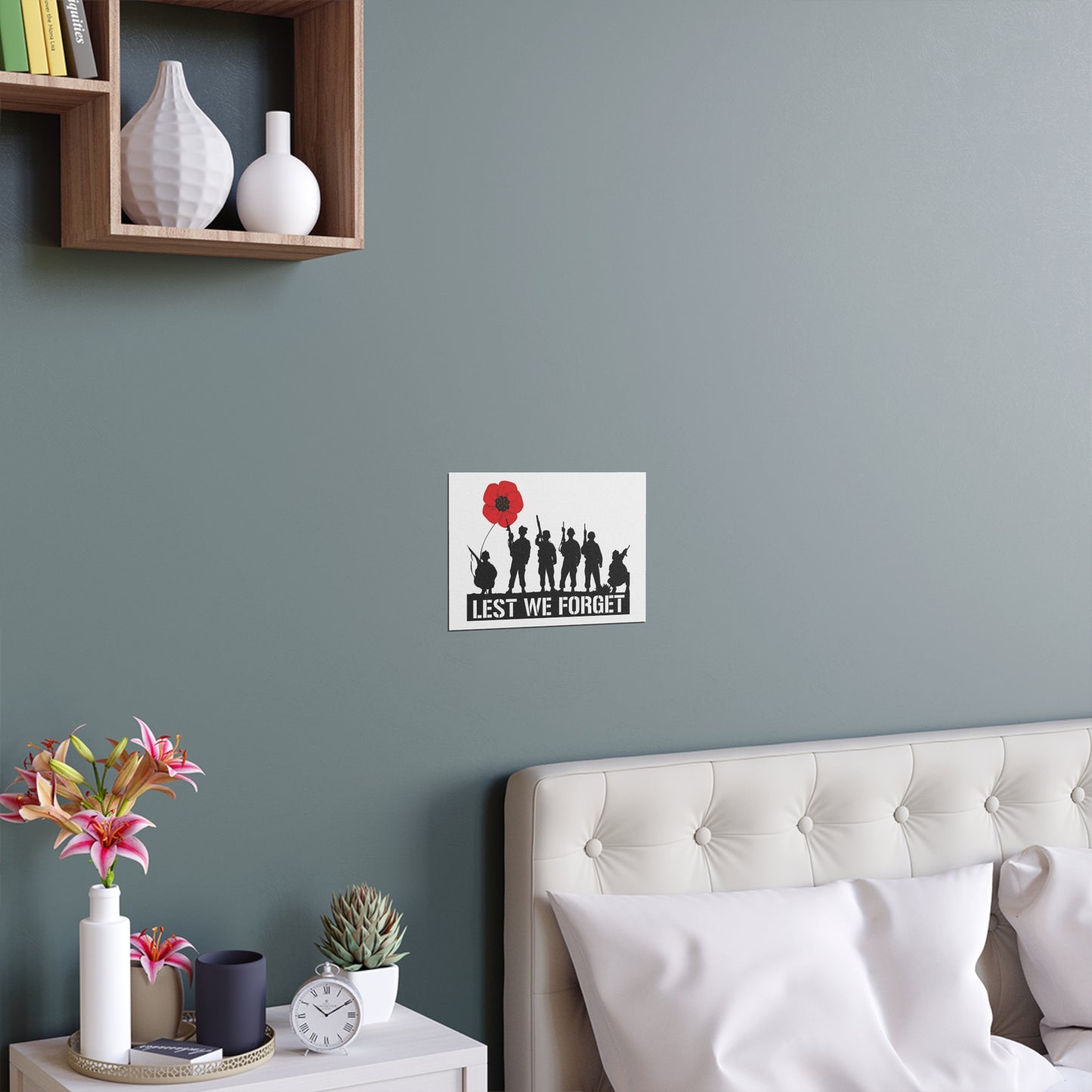 LUFC “Lest We Forget” Silk Poster:  Tribute Leeds United Wall Art