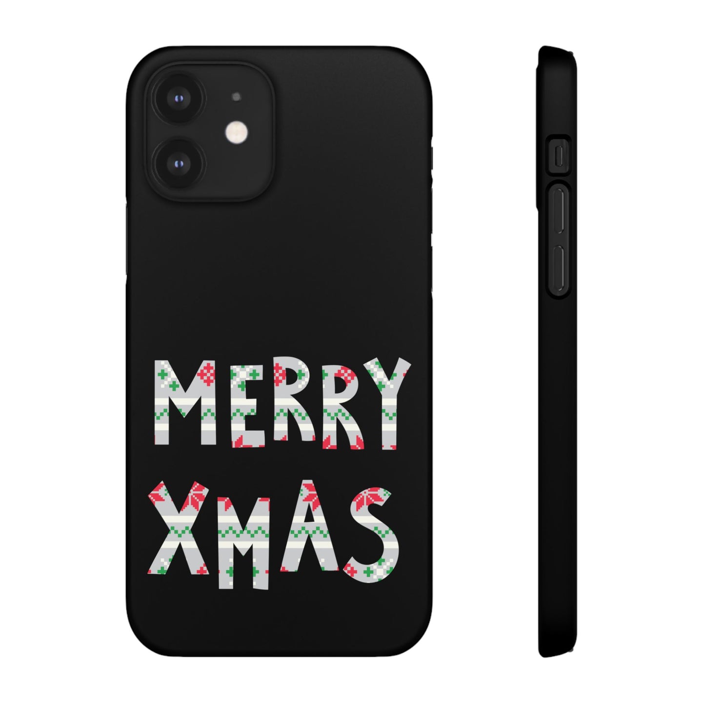 Leeds United "Merry Xmas" Red &  Green Emblem Snap Case: Christmas  Edition