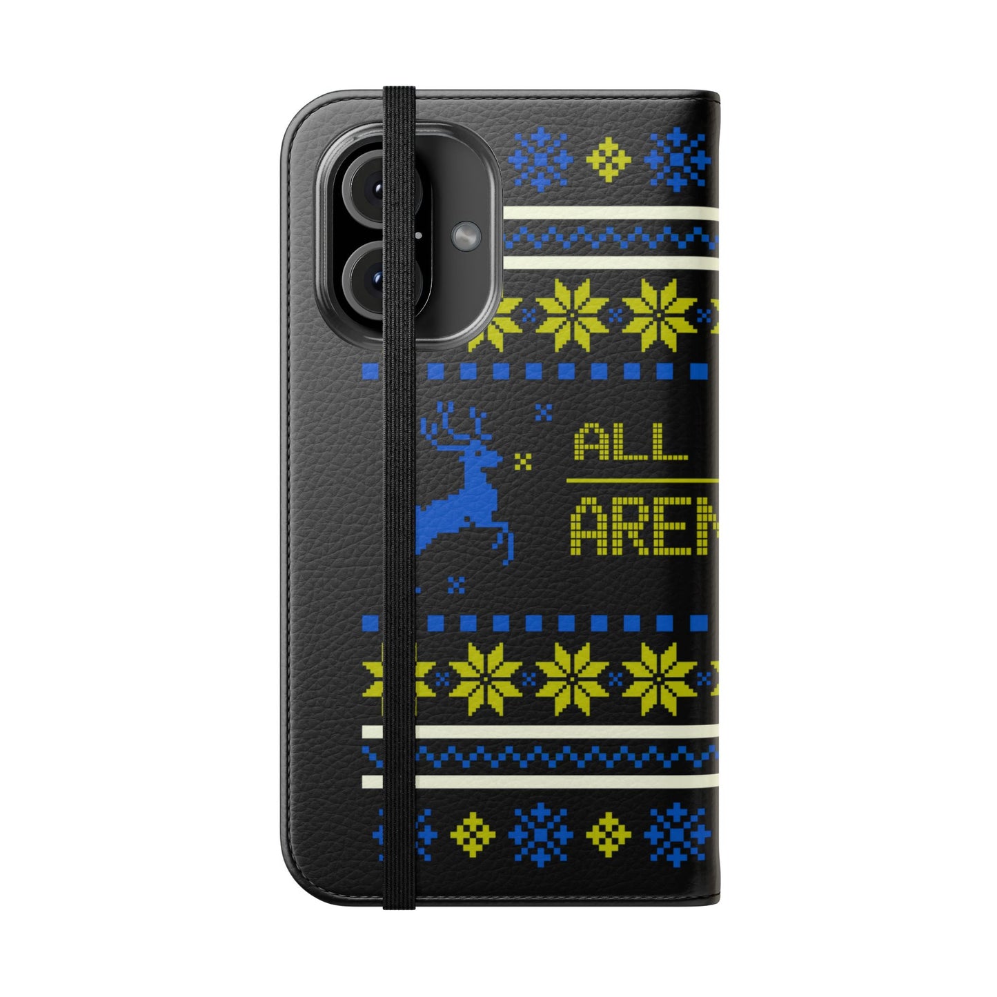 LUFC "All Leeds Aren't We" Flip Case  Phone Wallet: Christmas Edition