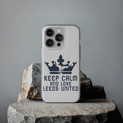 Funda flexible: mantén la calma y ama al Leeds United