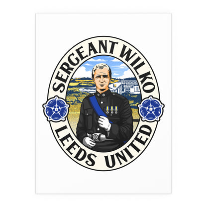 LUFC “Sergeant Wilko Leeds United”  Silk Poster