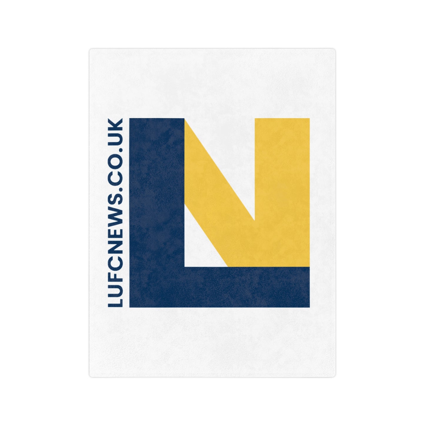 LUFC “LUFCNEWS.CO.UK” Velveteen  Sports Blanket: Official Fan Media  Design