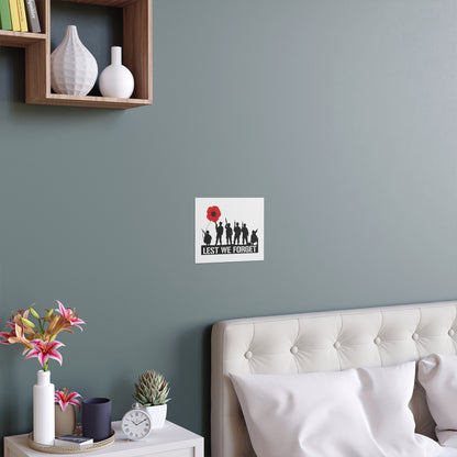 LUFC “Lest We Forget” Silk Poster:  Tribute Leeds United Wall Art