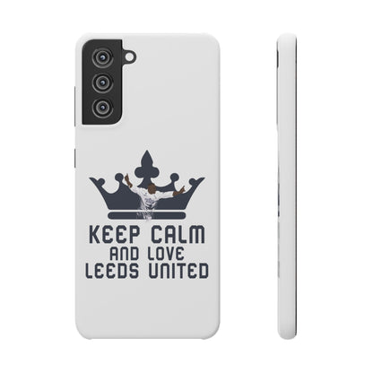 Funda para teléfono Snap - Mantenga la calma y ame al Leeds United