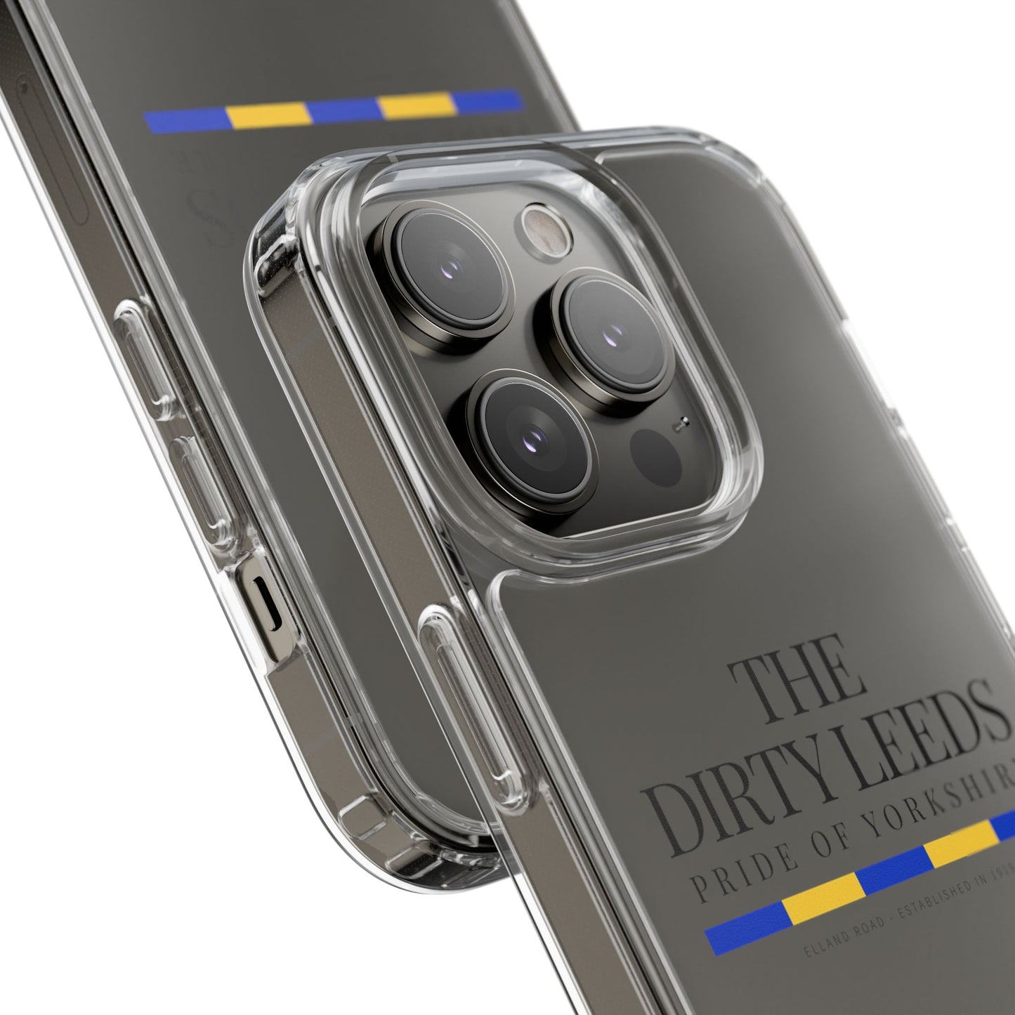 LUFC “The Dirty Leeds: Pride of  Yorkshire” Clear Phone Case - Lufcnews.co.uk