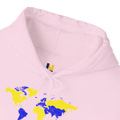 LUFC World Map Hoodie Heavy  Blend™ Unisex