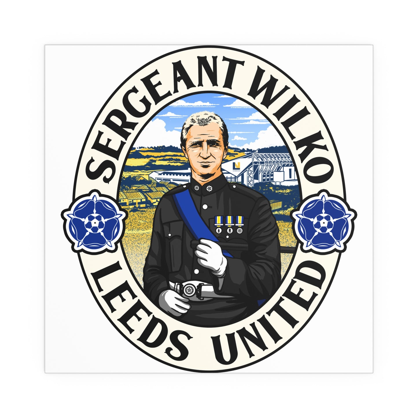 LUFC “Sergeant Wilko Leeds United”  Silk Poster