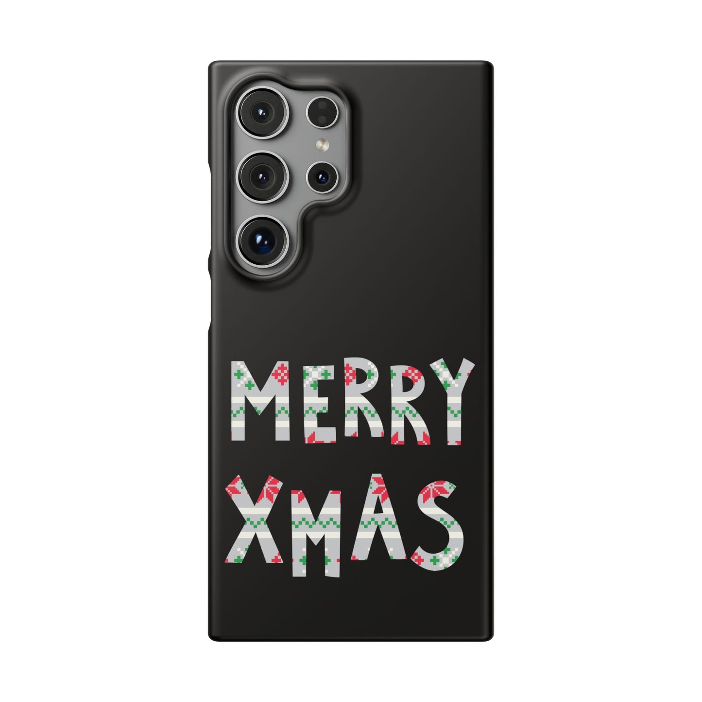 Leeds United "Merry Xmas" Red &  Green Emblem Snap Case: Christmas  Edition