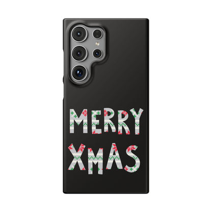 Leeds United "Merry Xmas" Red &  Green Emblem Snap Case: Christmas  Edition
