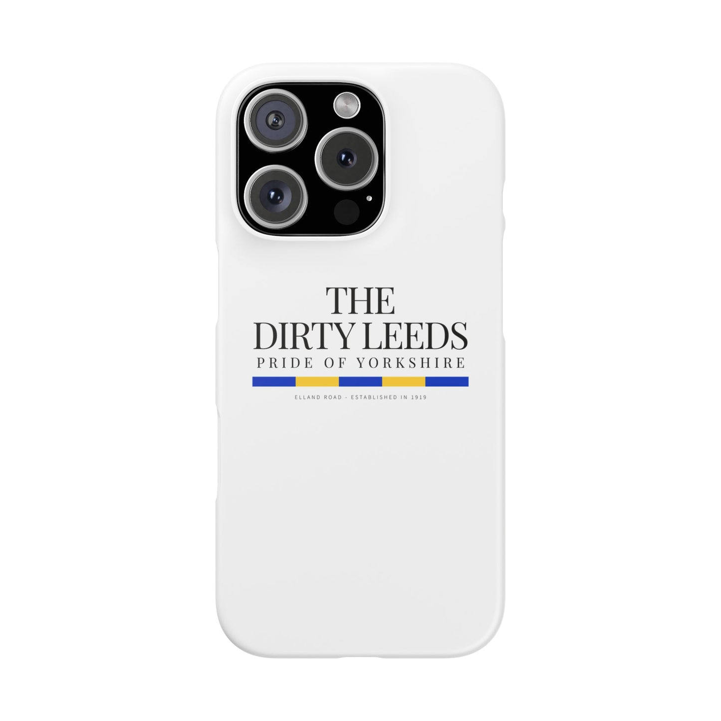 LUFC “The Dirty Leeds: Pride of  Yorkshire” Snap Case
