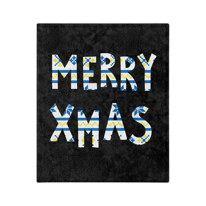 LUFC Christmas Velveteen Sports Blanket “MERRY XMAS” Christmas Edition