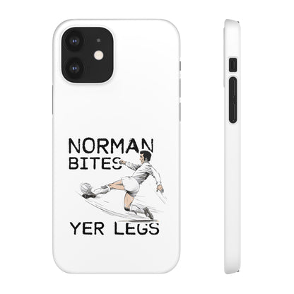 Leeds United Norman Bites "YER  LEGS" Snap Case