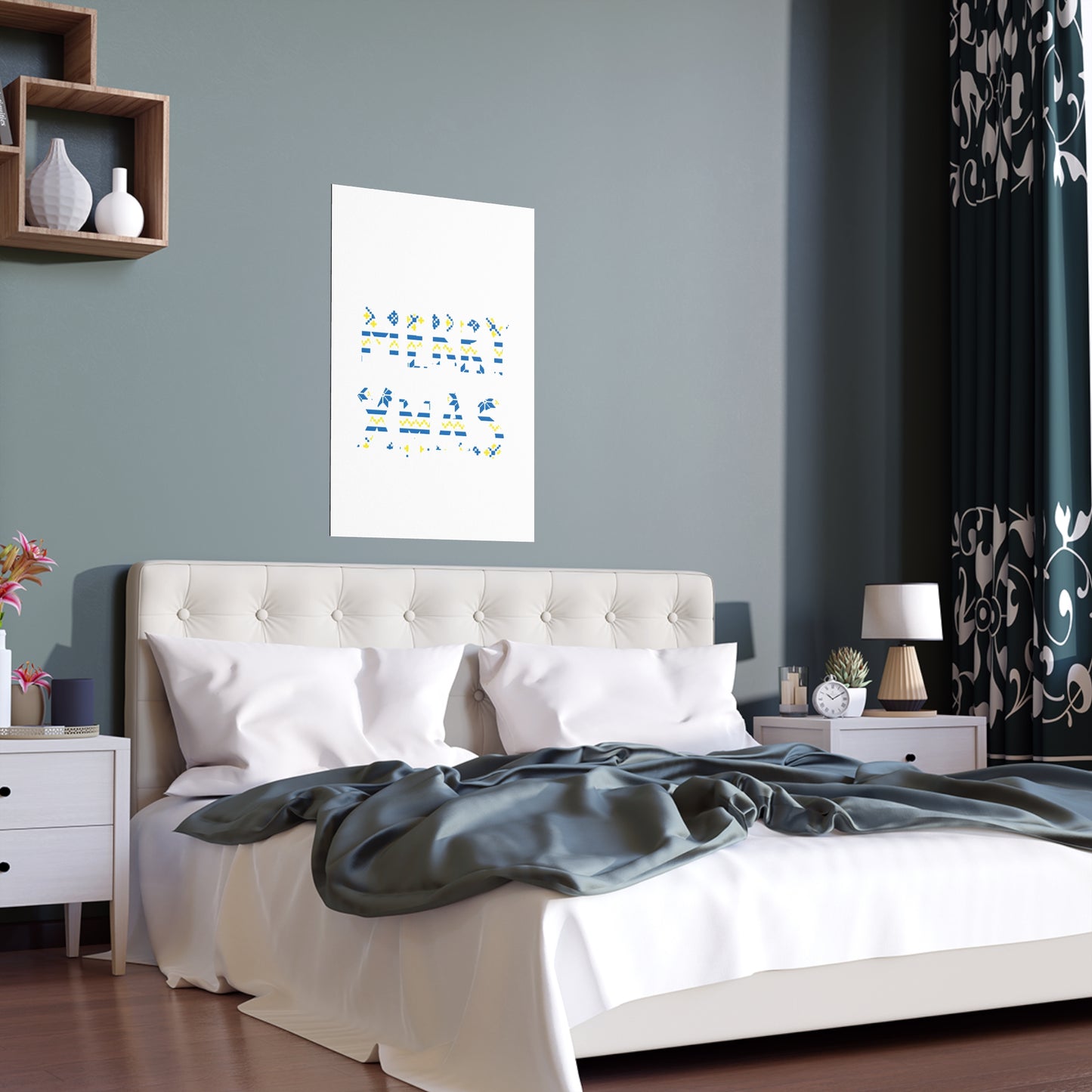 LUFC “Merry Xmas” Christmas  Design Logo Wall Art for Home &  Outdoors